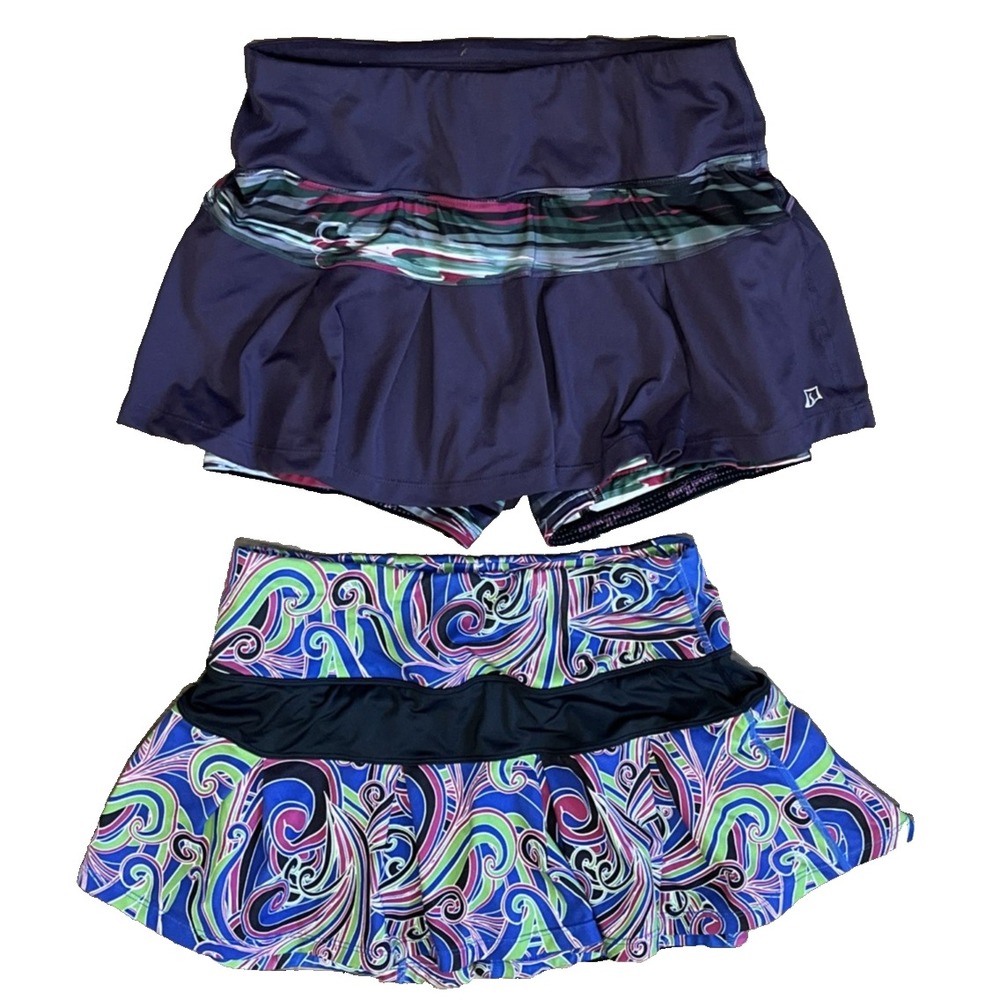Skirt Sports Mini Skort Pair of 2 Pleated Athletic Womens Size XS